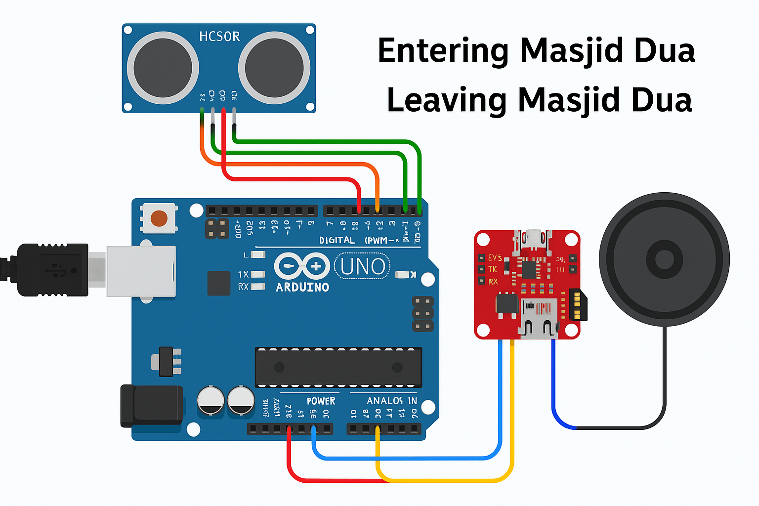 Masjid Sensor Arduino Circuit Diagram
