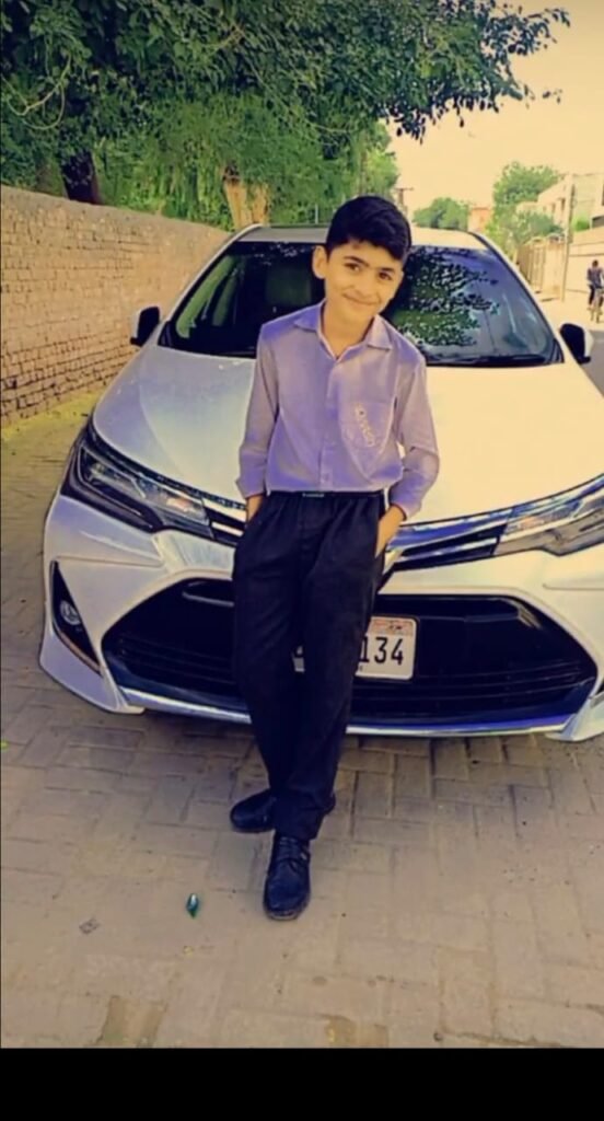 A boy who has a interest in cars: M.Abdullah Riaz